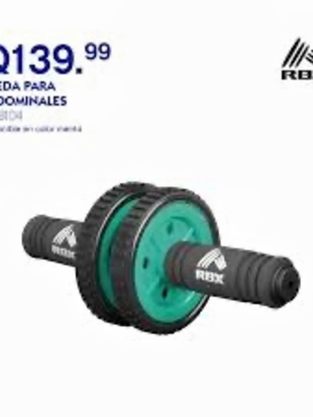 RBX Abdominal Wheel Green & Black